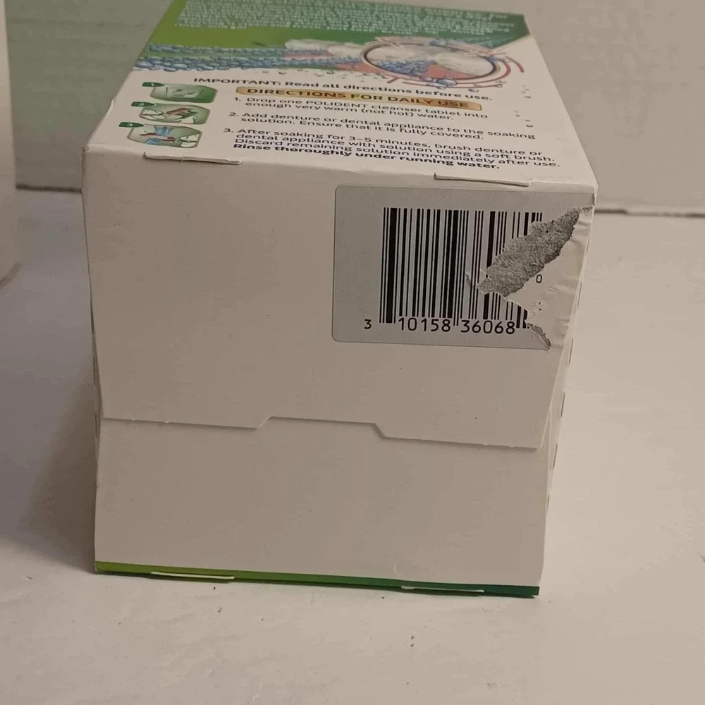 Polident Rapid Clean Antibacterial Dental Appliance Cleanser Tablets 196 Total*‎